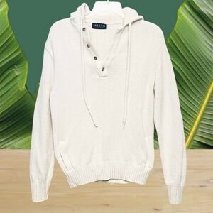I Magnin Men's Store Hoodie 100% Soft/Spun/Cotton Knit Pocket Sweater M Made/USA